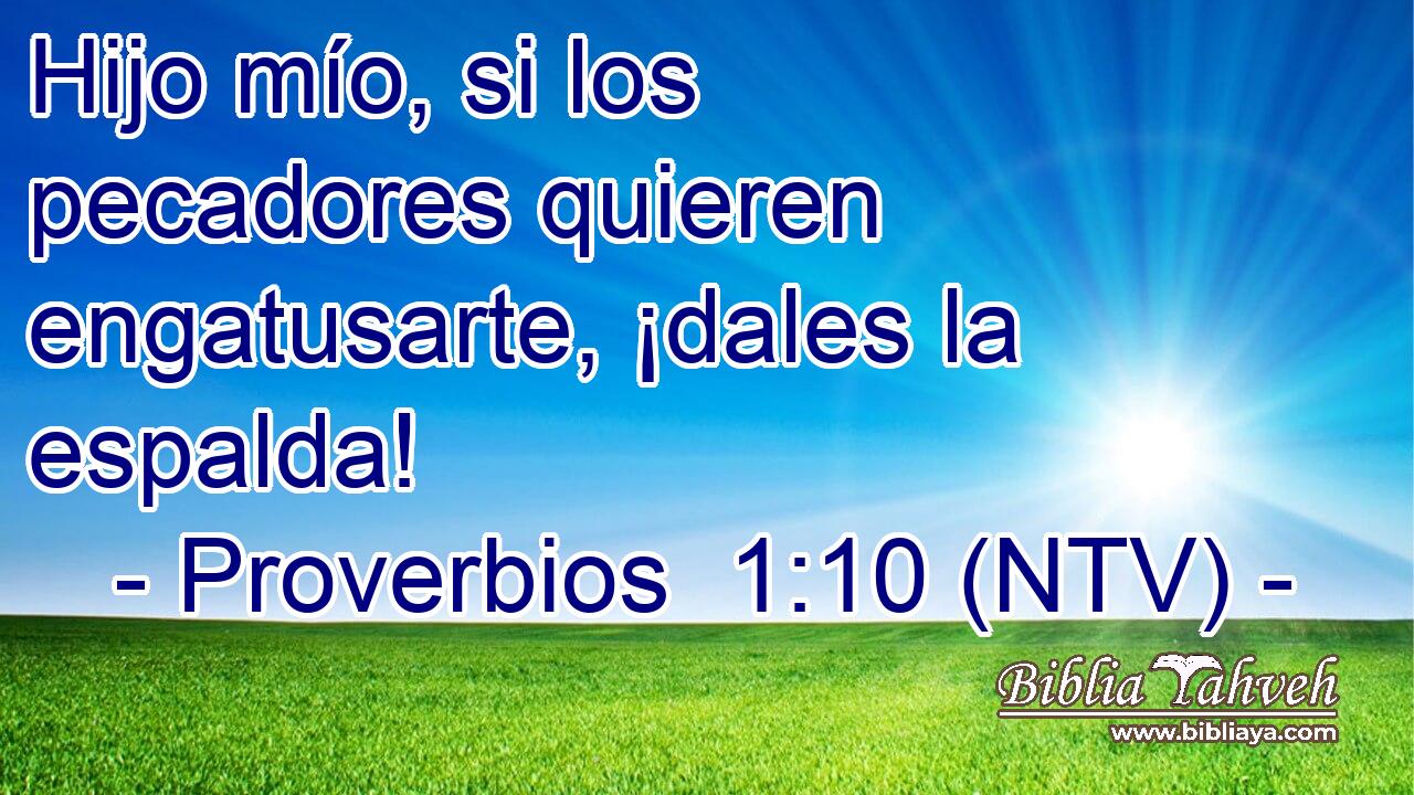 Proverbios Ntv Hijo M O Si Los Pecadores Quieren Engat