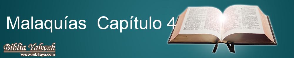 Malaquías Capítulo 4 Nueva Biblia Latinoamericana de hoy