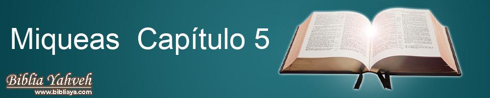 Miqueas Capítulo 5 Nueva Biblia Latinoamericana de hoy