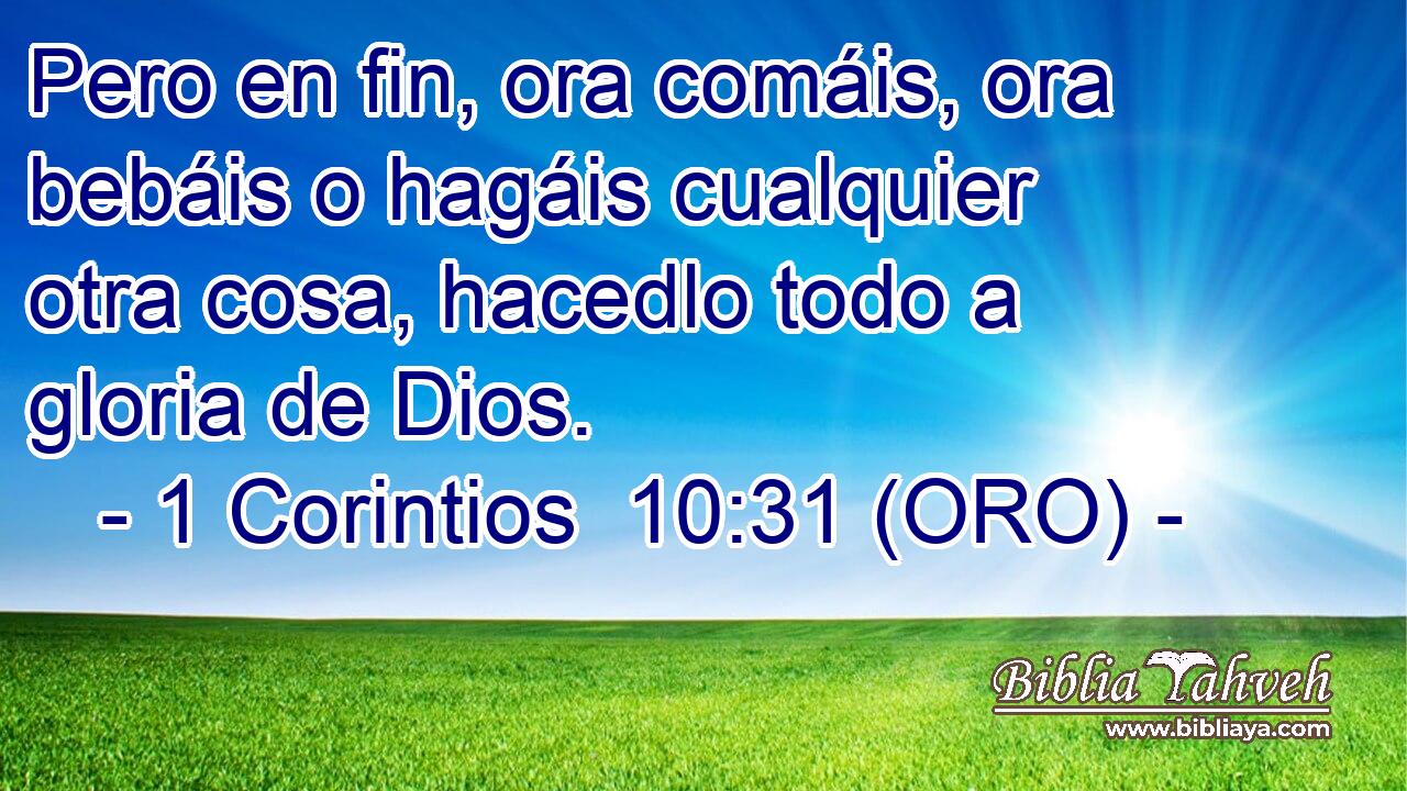 1 Coríntios 10:31: ♪ Música ♫