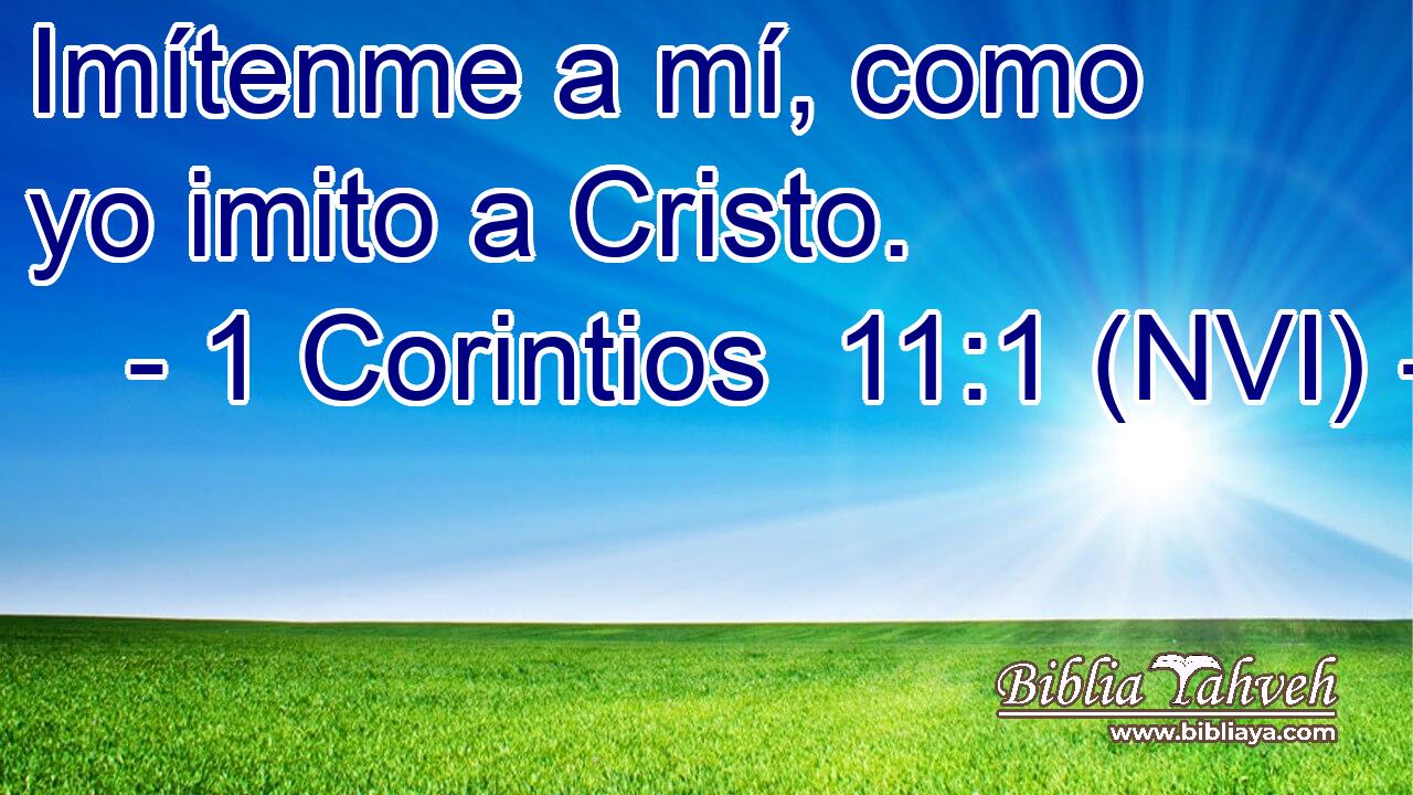  Imítenme a mí, como yo imito a Cristo. 