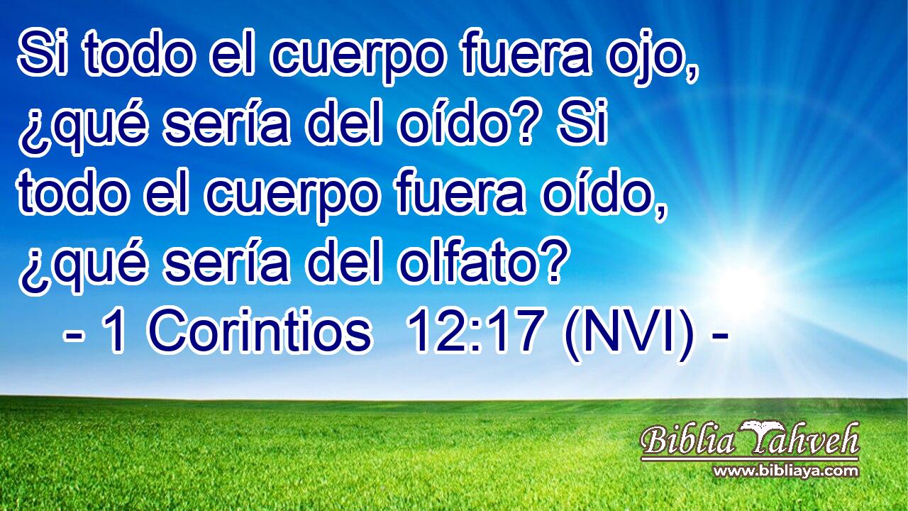  Si todo el cuerpo fuera ojo, ¿qué sería del oído? Si todo el cuerpo fuera oído, ¿qué sería del olfato? 