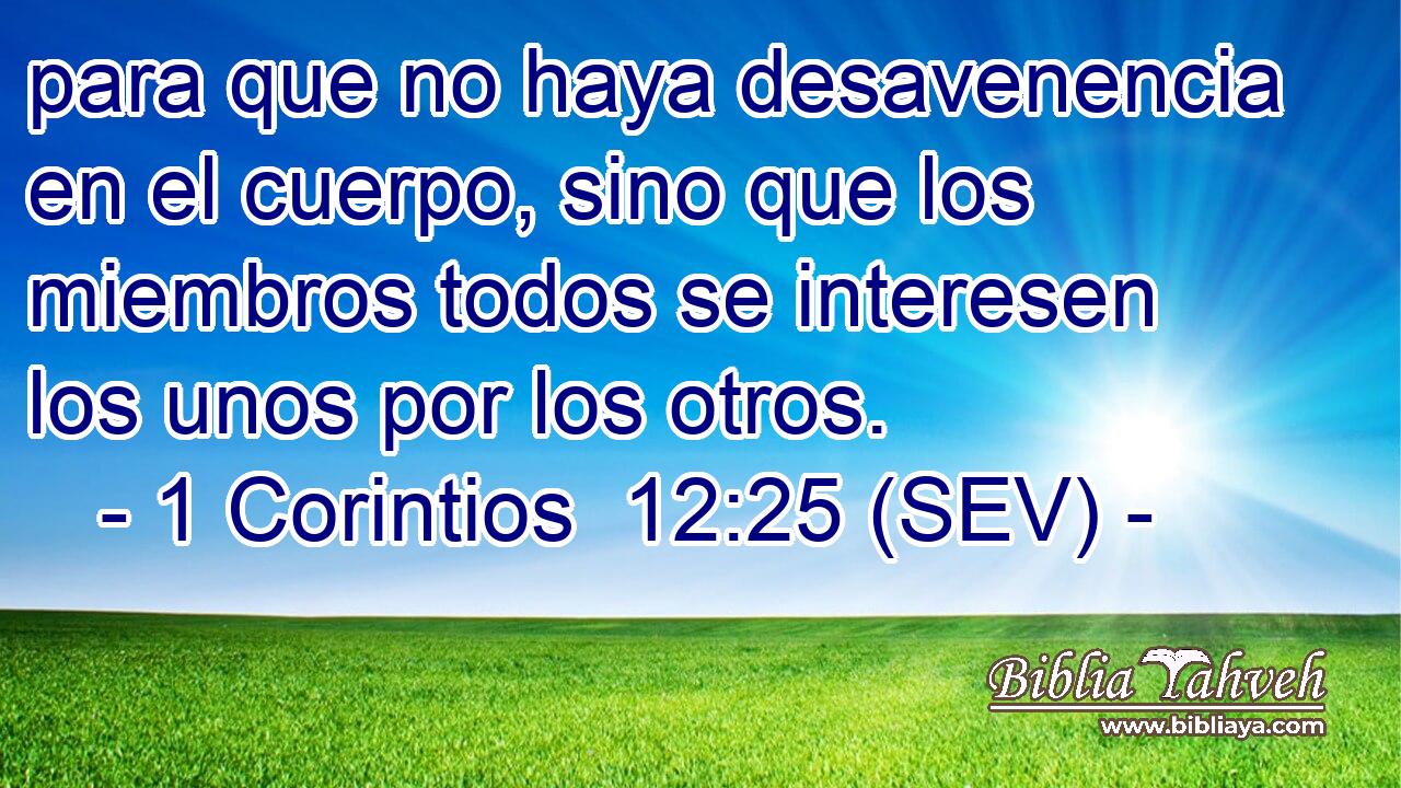 para que no haya desavenencia en el cuerpo, sino que los miembros todos se interesen los unos por los otros.
