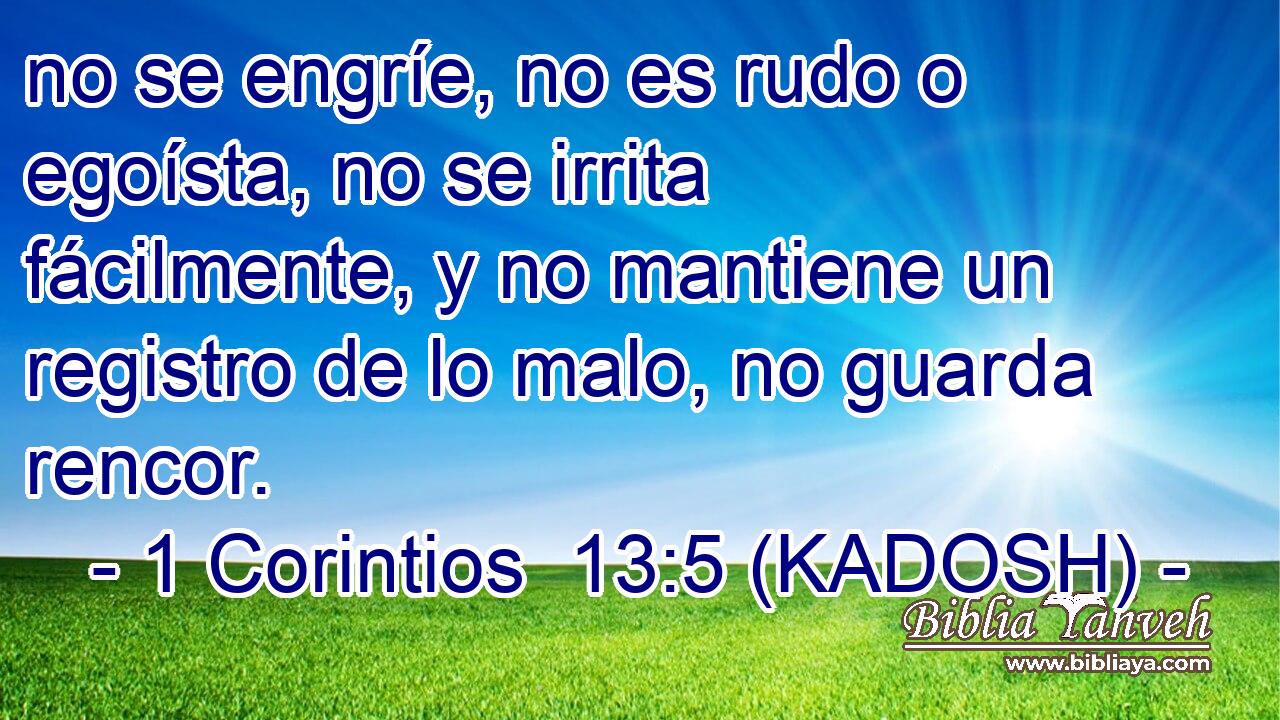  no se engríe, no es rudo o egoísta, no se irrita fácilmente, y no mantiene un registro de lo malo, no guarda rencor. 