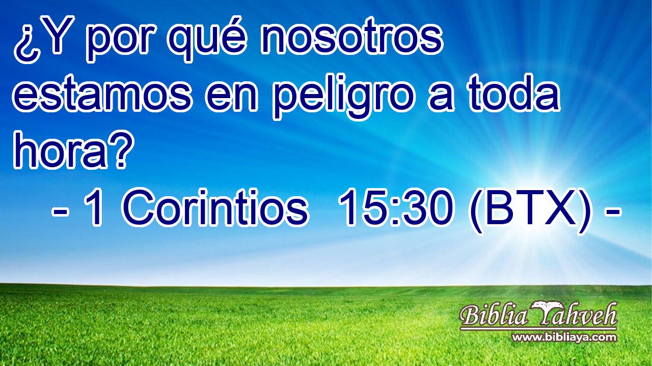 ¿Y por qué nosotros estamos en peligro a toda hora?