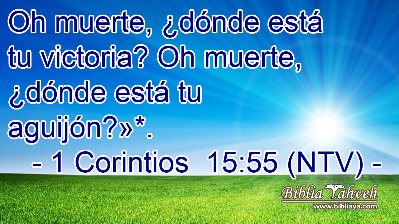 Oh muerte, ¿dónde está tu victoria? Oh muerte, ¿dónde está tu aguijón?»*.