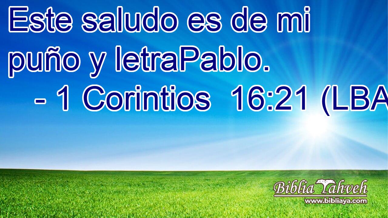 Este saludo es de mi puño y letraPablo.