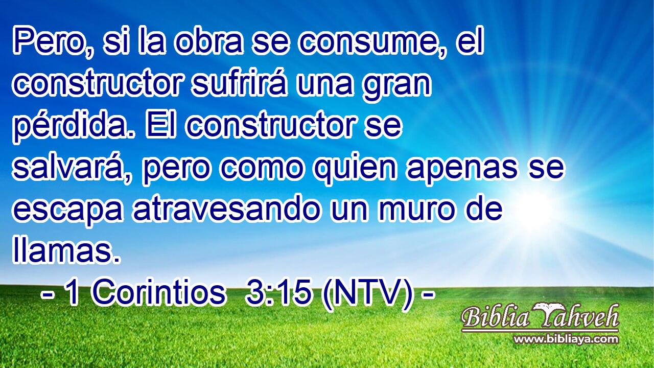 Pero, si la obra se consume, el constructor sufrirá una gran pérdida. El constructor se salvará, pero como quien apenas se escapa atravesando un muro de llamas.