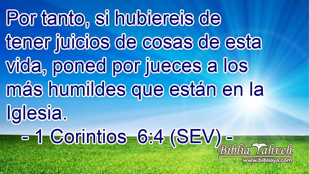 Por tanto, si hubiereis de tener juicios de cosas de esta vida, poned por jueces a los más humildes que están en la Iglesia.