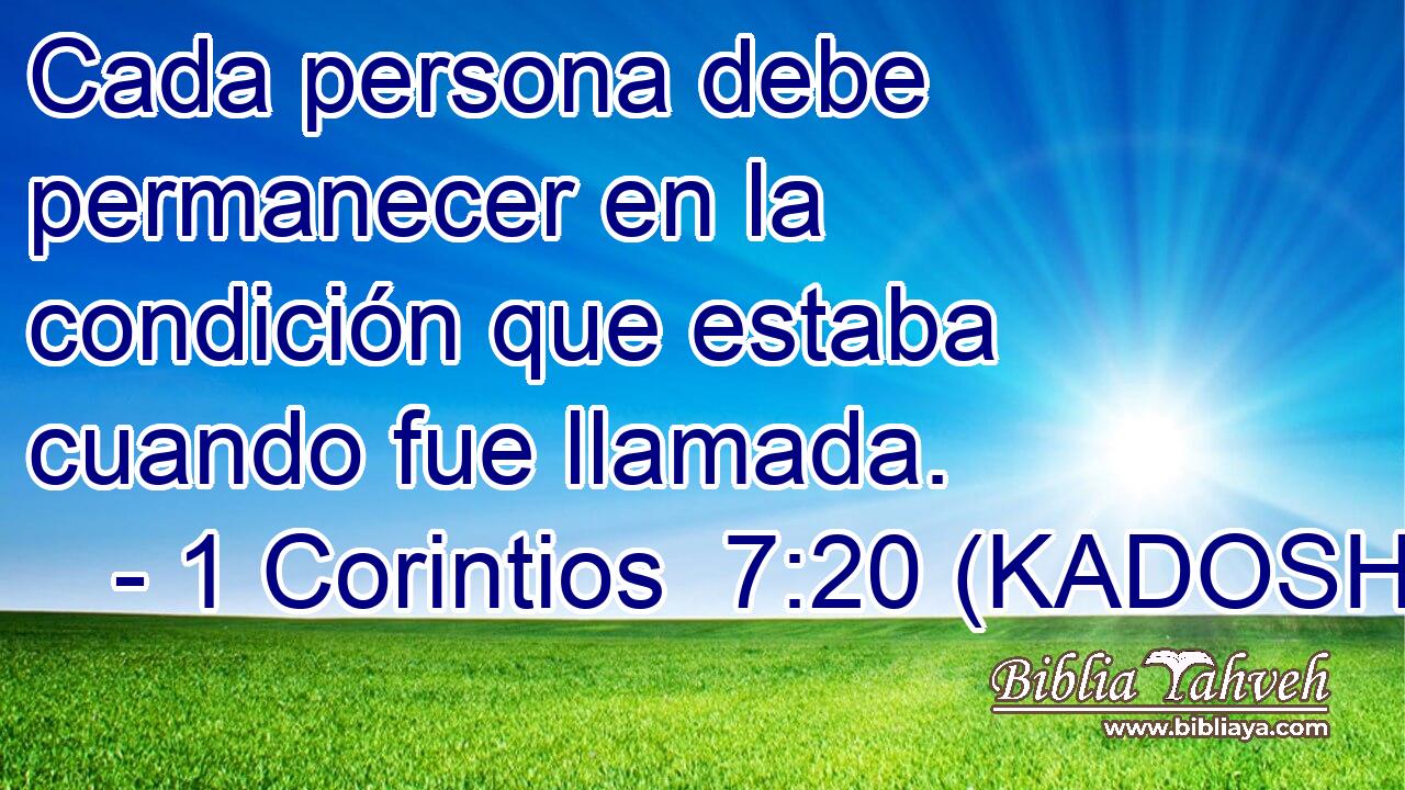  Cada persona debe permanecer en la condición que estaba cuando fue llamada. 