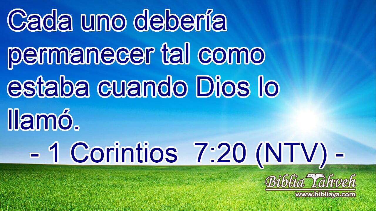 Cada uno debería permanecer tal como estaba cuando Dios lo llamó.