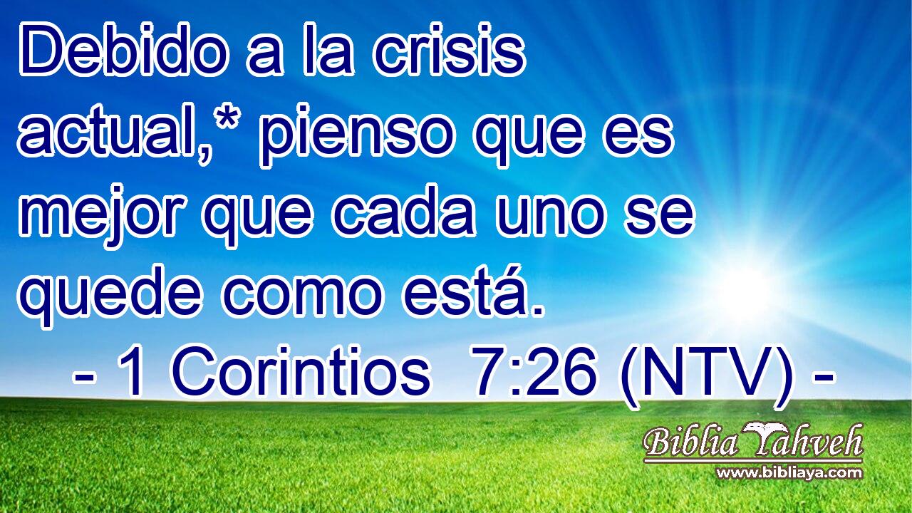 Debido a la crisis actual,* pienso que es mejor que cada uno se quede como está.