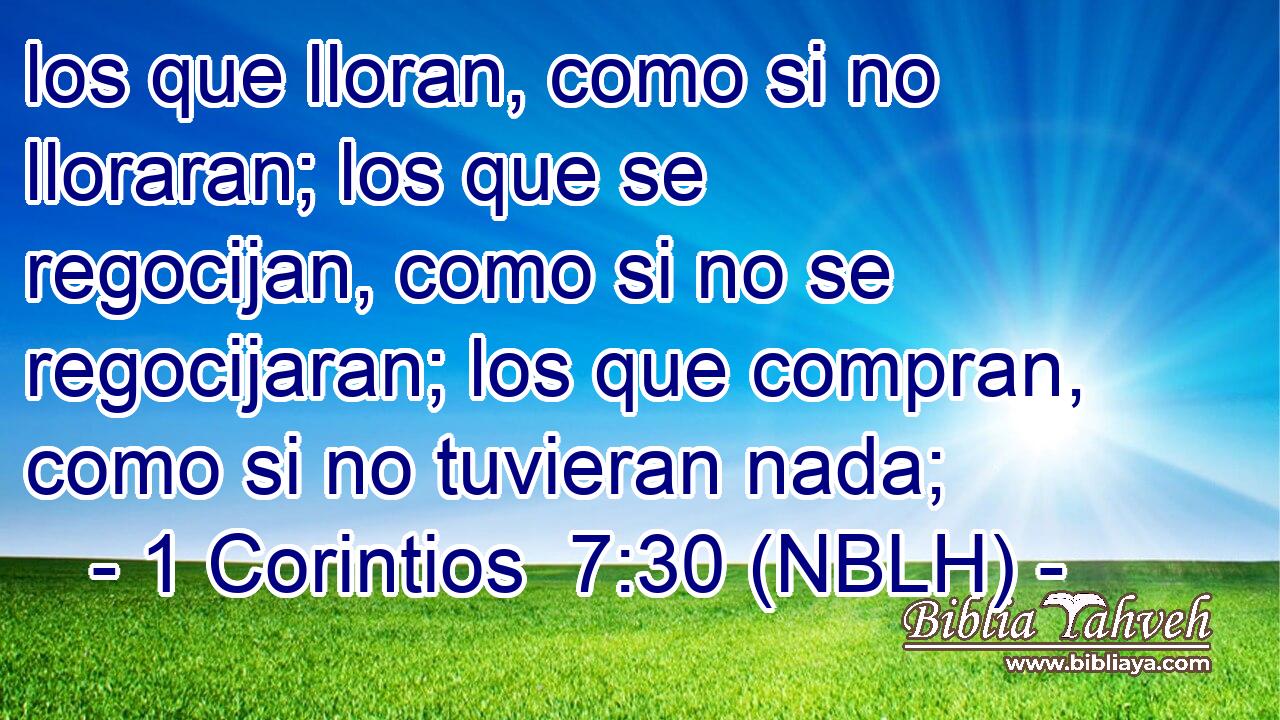 1 Coríntios 7:30 - Bíblia