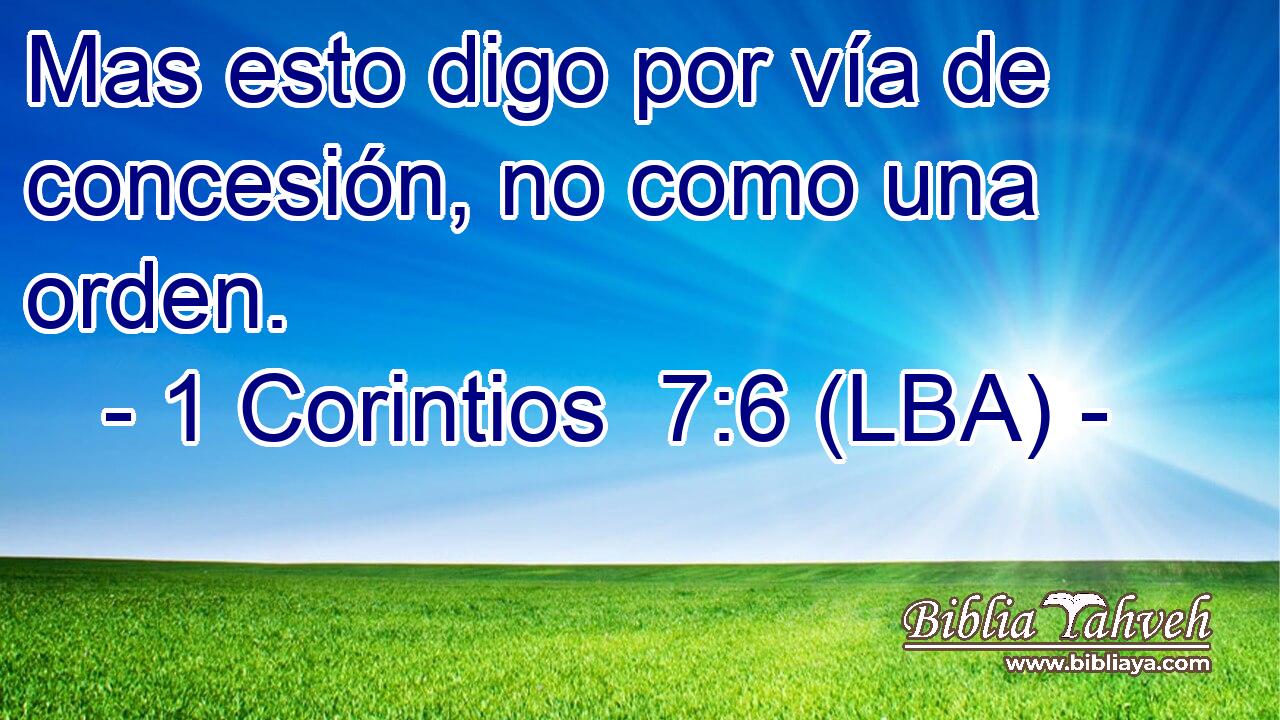 Mas esto digo por vía de concesión, no como una orden.