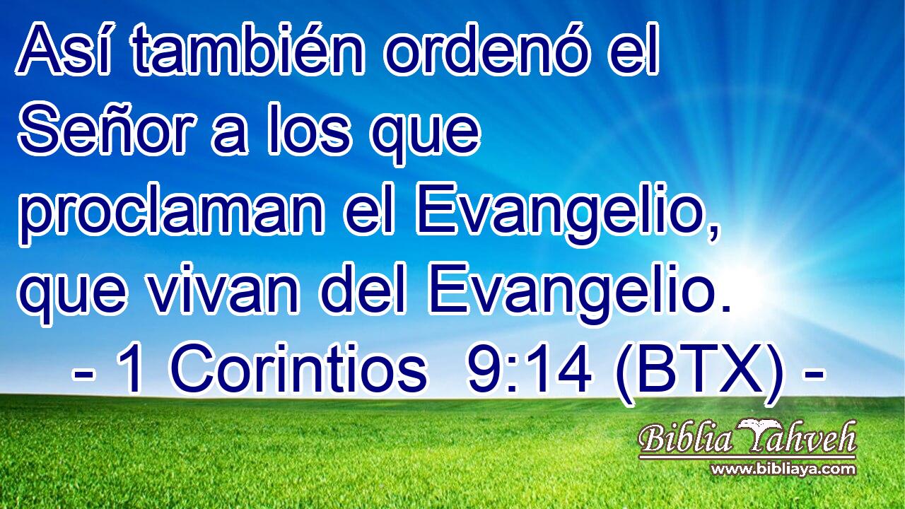 Así también ordenó el Señor a los que proclaman el Evangelio, que vivan del Evangelio.