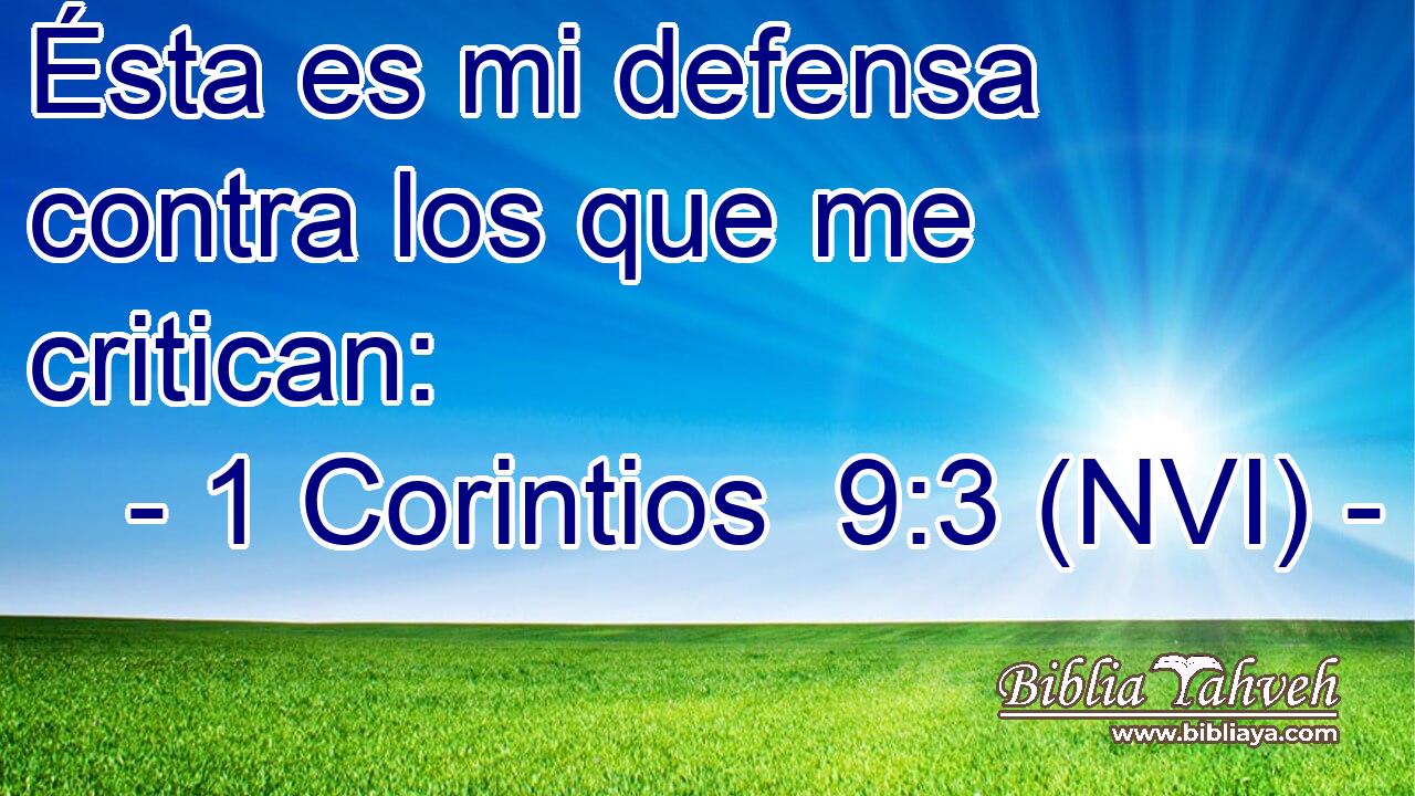  Ésta es mi defensa contra los que me critican: 