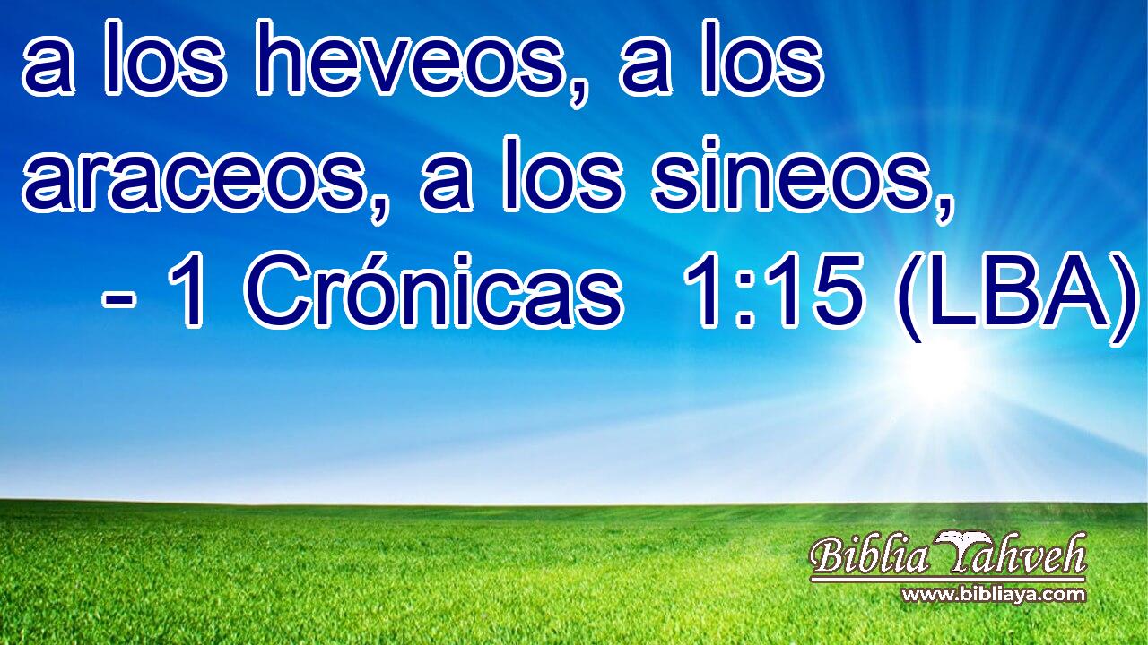 a los heveos, a los araceos, a los sineos,