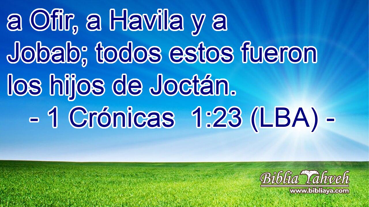 a Ofir, a Havila y a Jobab; todos estos fueron los hijos de Joctán.