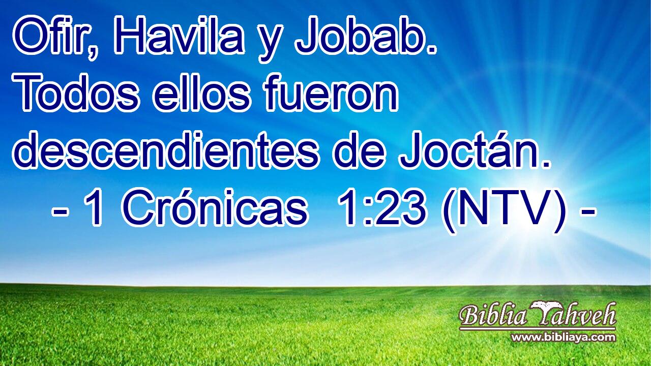 Ofir, Havila y Jobab. Todos ellos fueron descendientes de Joctán.
