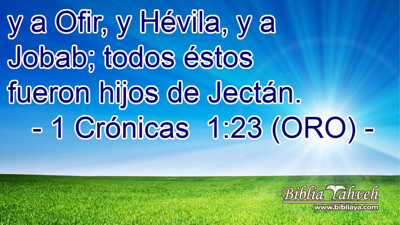  y a Ofir, y Hévila, y a Jobab; todos éstos fueron hijos de Jectán. 