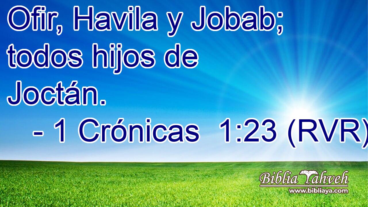 Ofir, Havila y Jobab; todos hijos de Joctán.