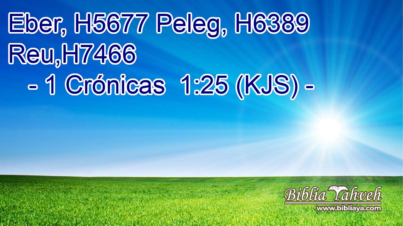 Eber, H5677 Peleg, H6389 Reu,H7466