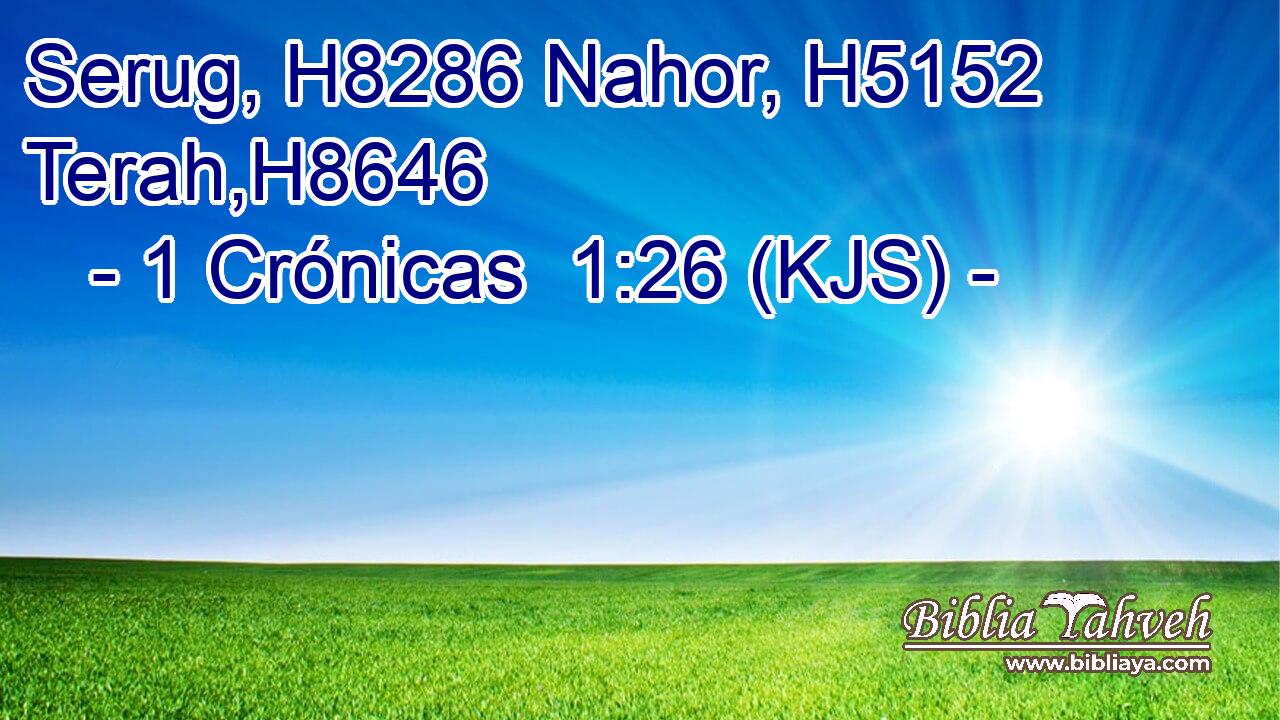 Serug, H8286 Nahor, H5152 Terah,H8646