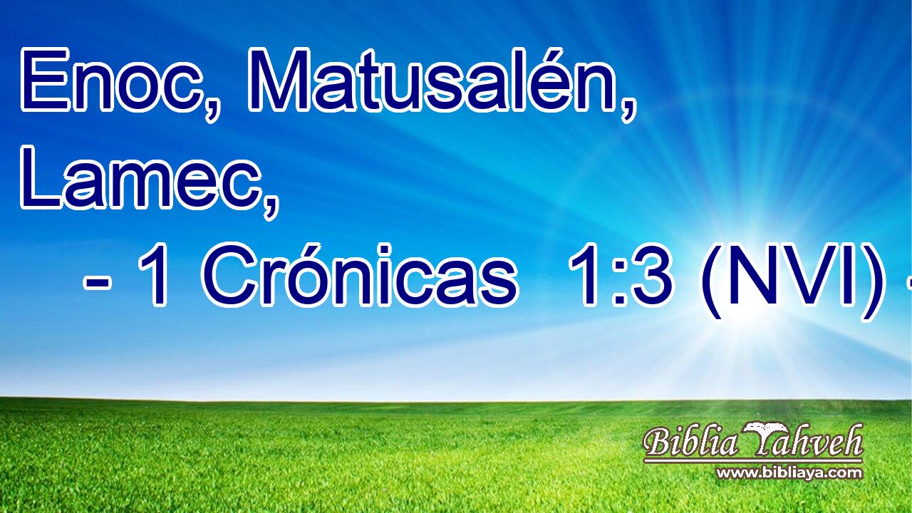  Enoc, Matusalén, Lamec, 