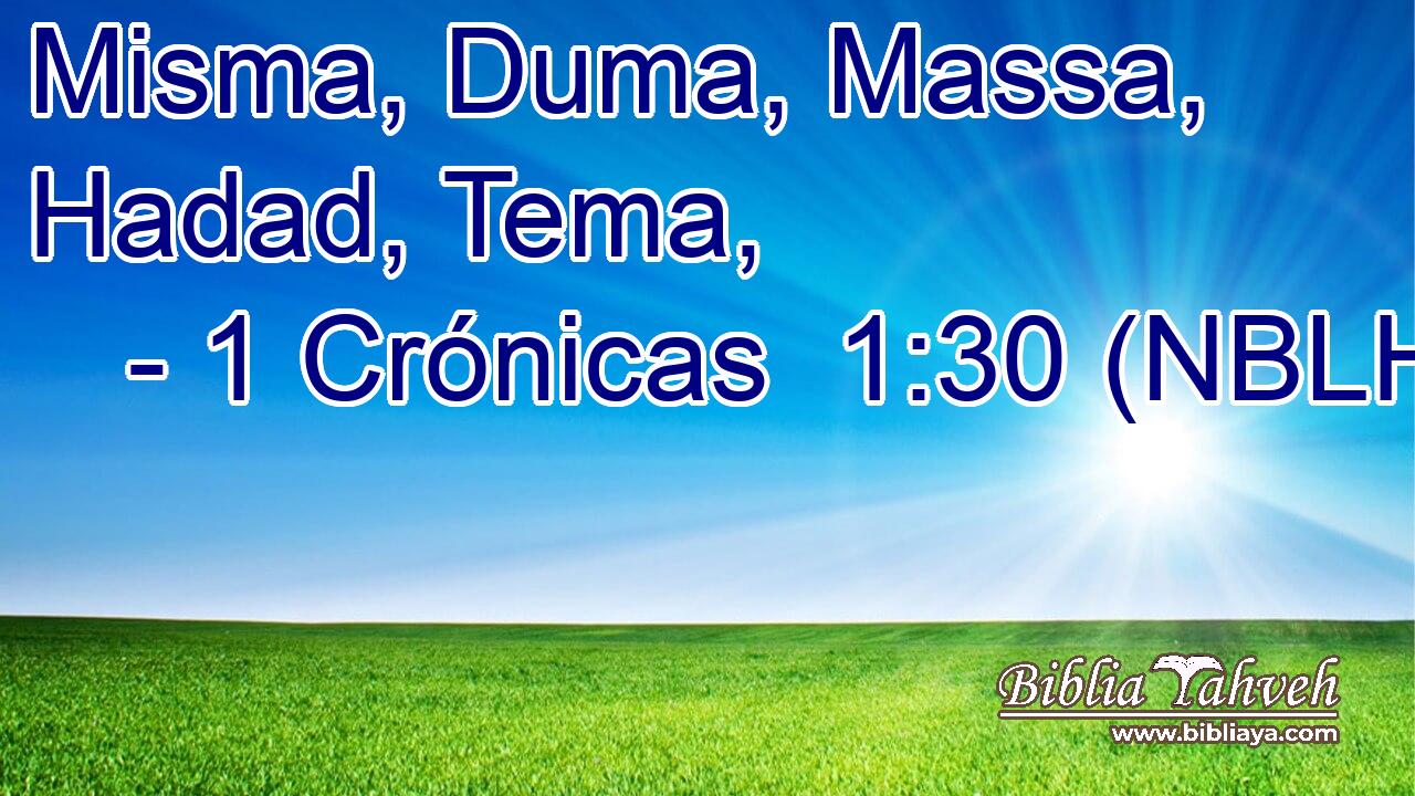  Misma, Duma, Massa, Hadad, Tema, 