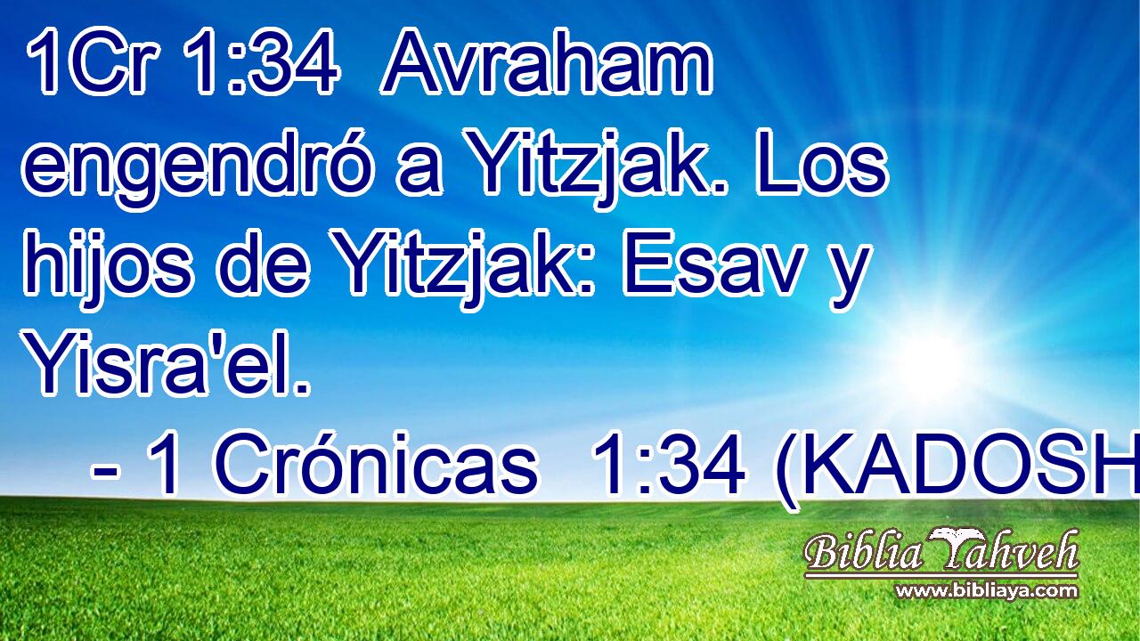  Avraham engendró a Yitzjak. Los hijos de Yitzjak: Esav y Yisra'el. 