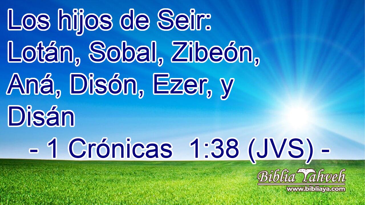 Los hijos de Seir: Lotán, Sobal, Zibeón, Aná, Disón, Ezer, y Disán