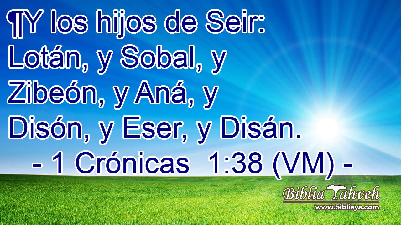  ¶Y los hijos de Seir: Lotán, y Sobal, y Zibeón, y Aná, y Disón, y Eser, y Disán. 