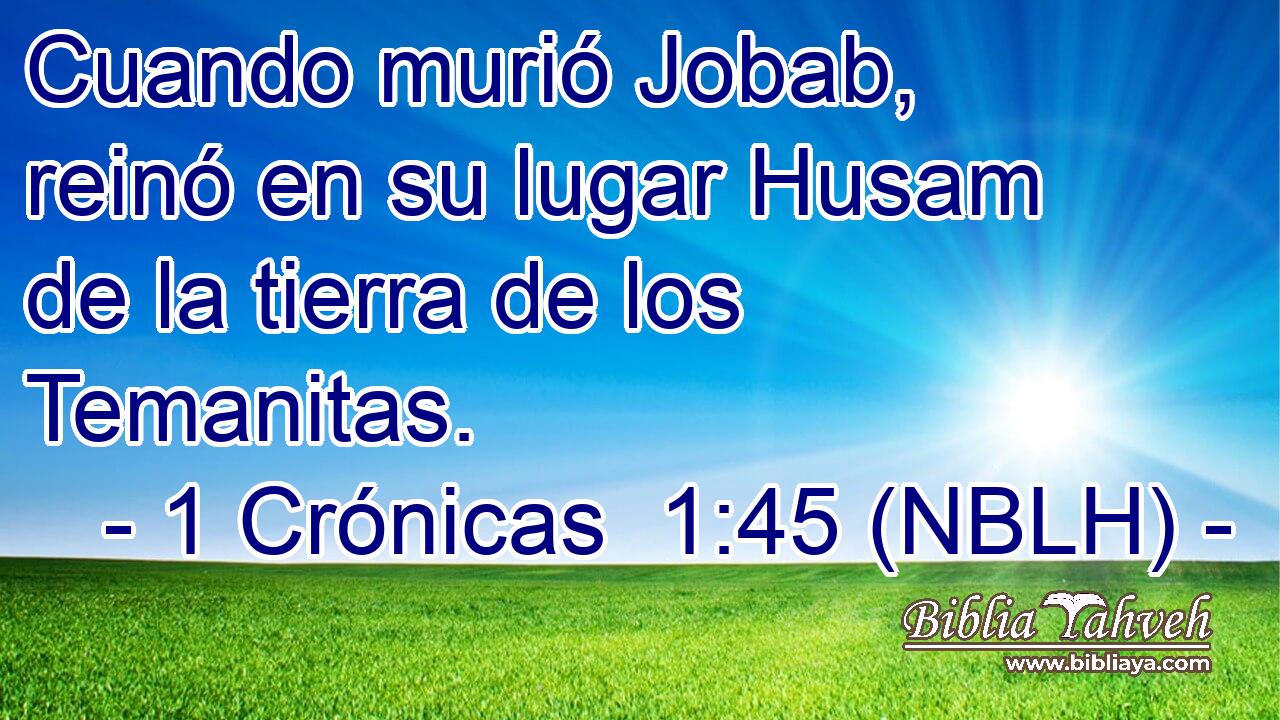  Cuando murió Jobab, reinó en su lugar Husam de la tierra de los Temanitas. 