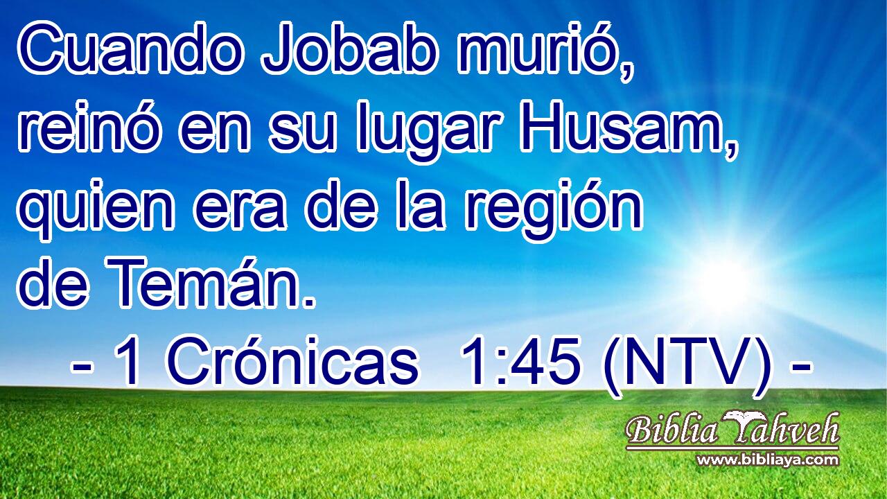 Cuando Jobab murió, reinó en su lugar Husam, quien era de la región de Temán.
