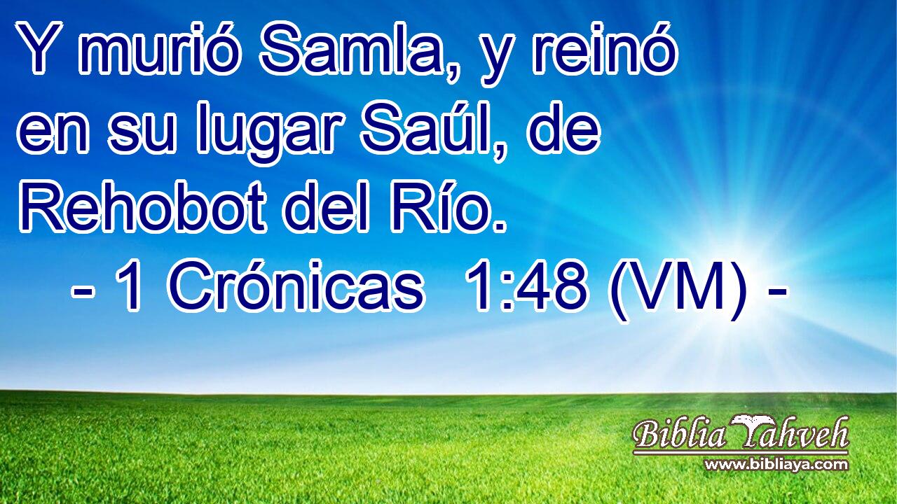  Y murió Samla, y reinó en su lugar Saúl, de Rehobot del Río. 