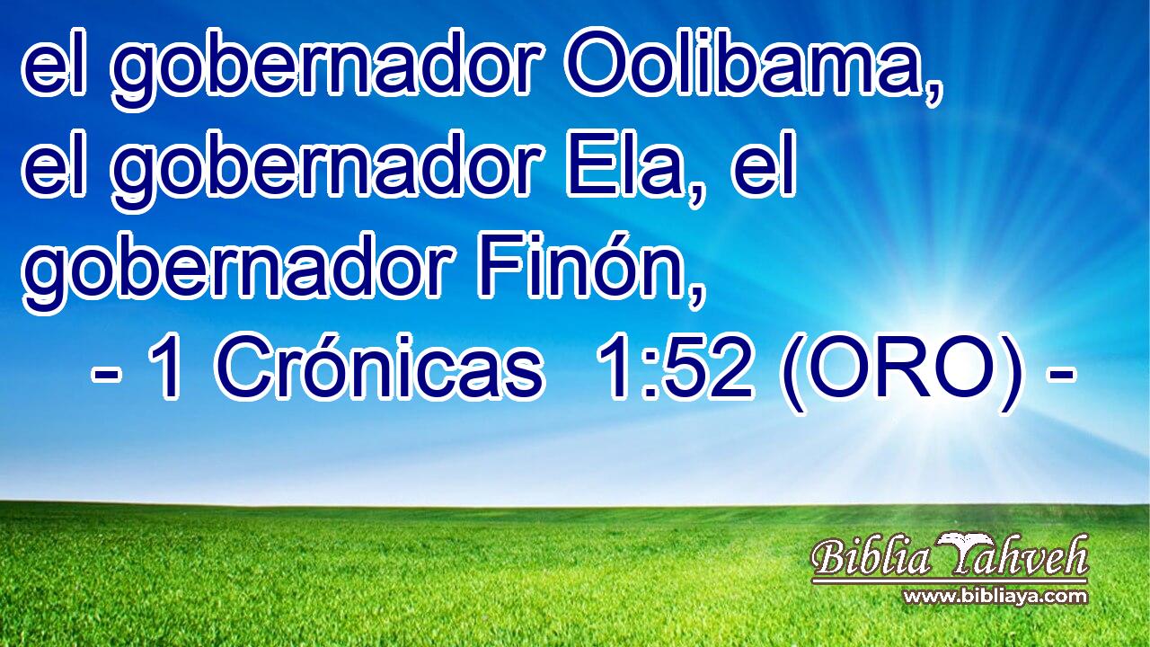  el gobernador Oolibama, el gobernador Ela, el gobernador Finón, 