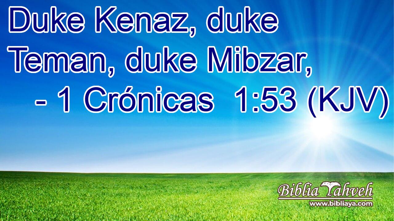 Duke Kenaz, duke Teman, duke Mibzar,