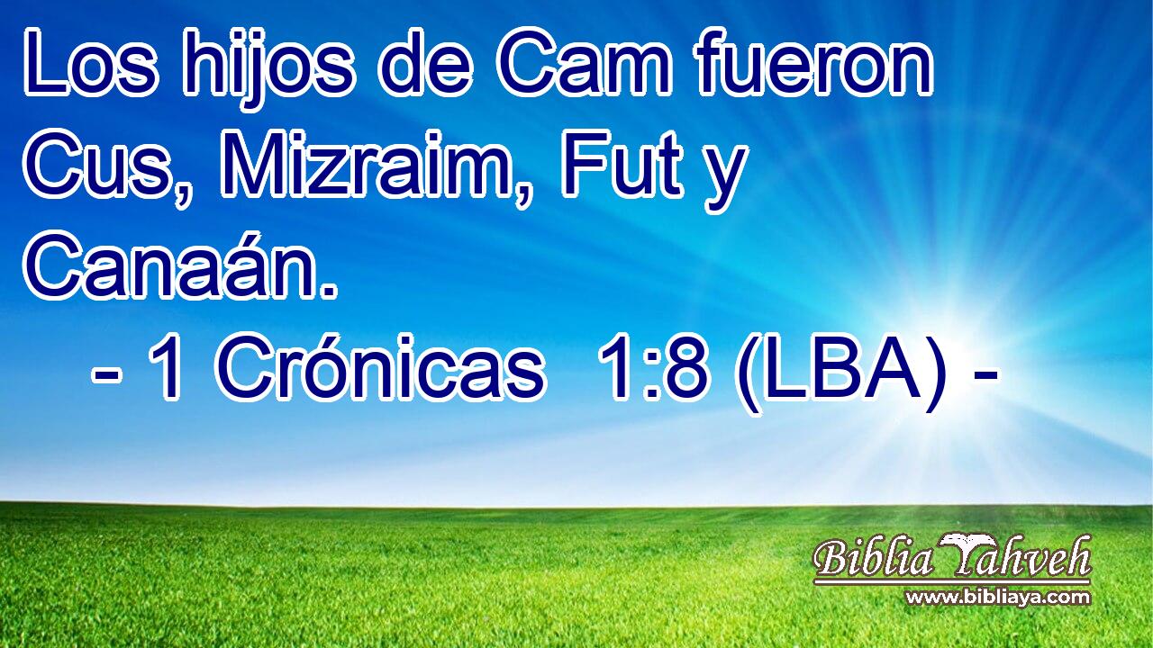 Los hijos de Cam fueron Cus, Mizraim, Fut y Canaán.