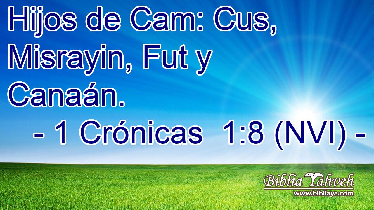  Hijos de Cam: Cus, Misrayin, Fut y Canaán. 