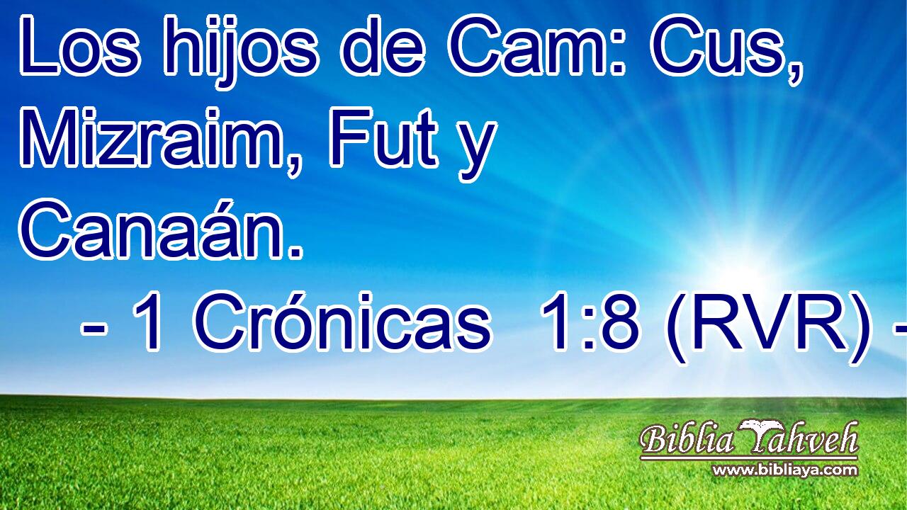 Los hijos de Cam: Cus, Mizraim, Fut y Canaán.