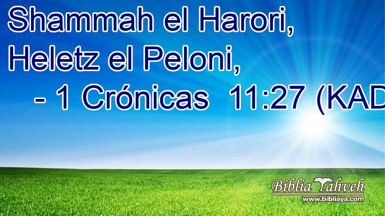  Shammah el Harori, Heletz el Peloni, 