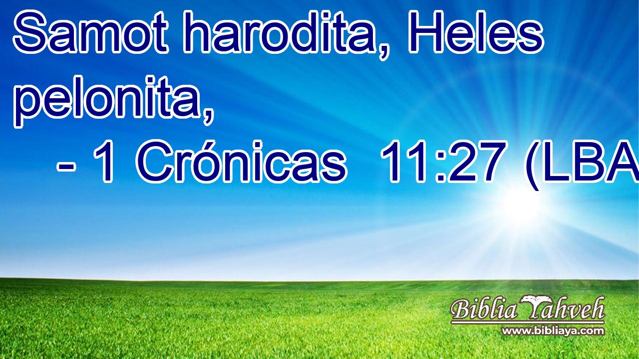 Samot harodita, Heles pelonita,