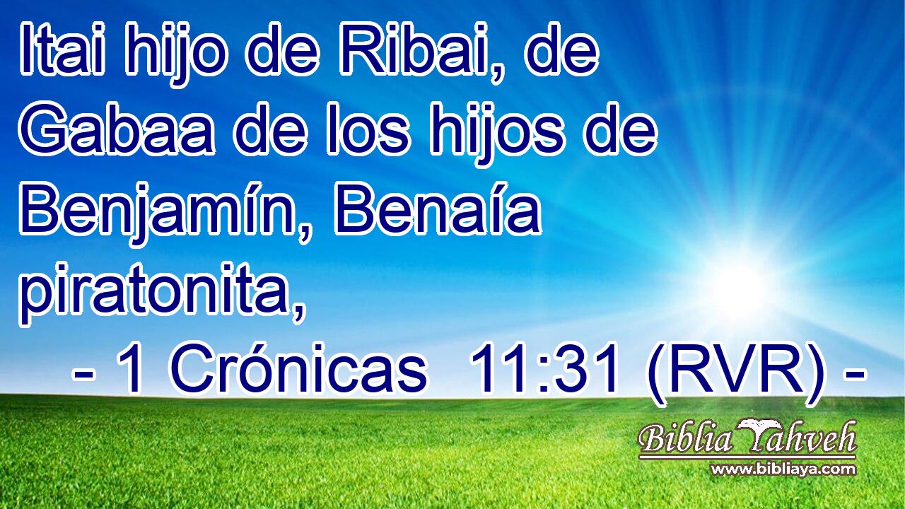 Itai hijo de Ribai, de Gabaa de los hijos de Benjamín, Benaía piratonita,