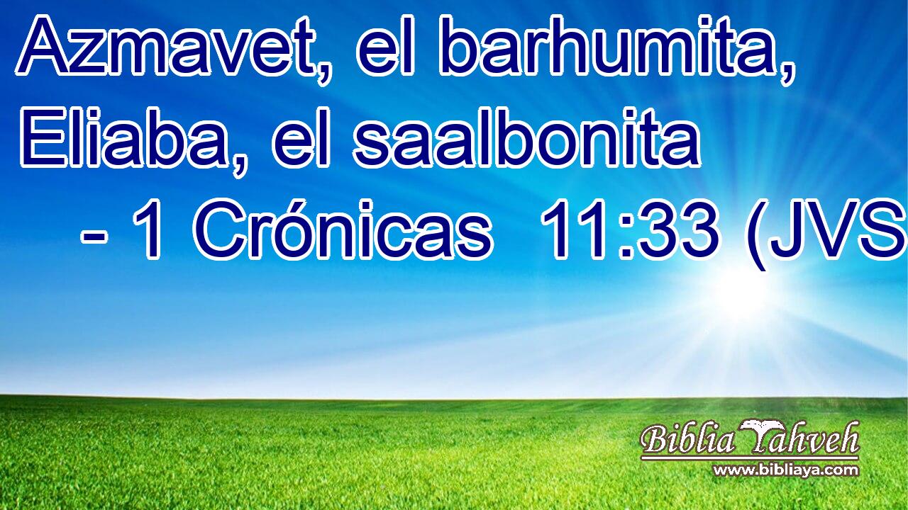 Azmavet, el barhumita, Eliaba, el saalbonita