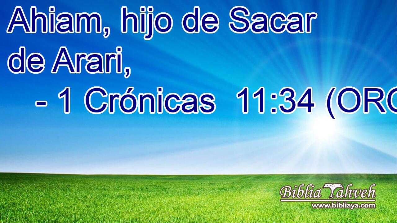 Ahiam, hijo de Sacar de Arari, 