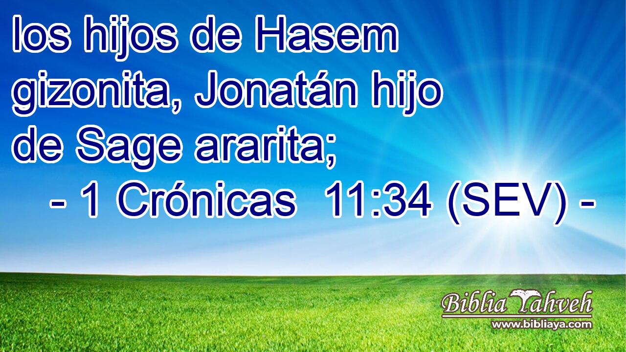 los hijos de Hasem gizonita, Jonatán hijo de Sage ararita;