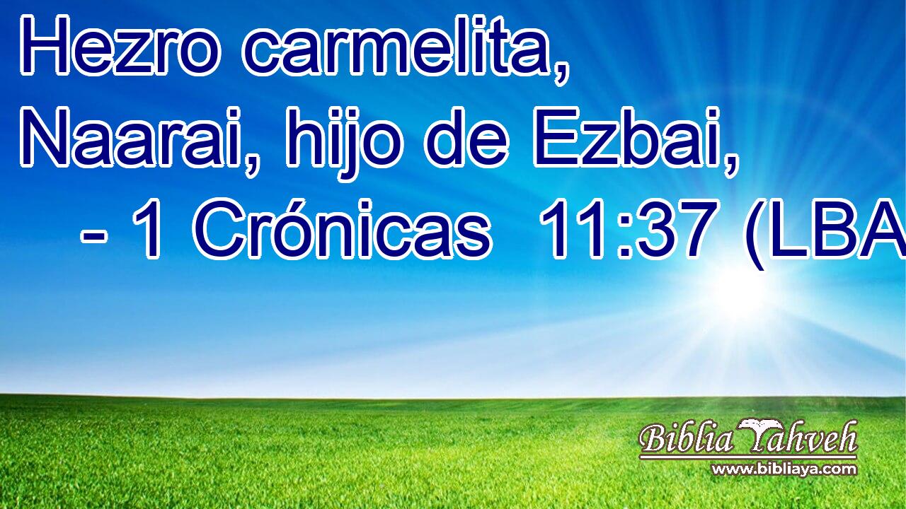 Hezro carmelita, Naarai, hijo de Ezbai,