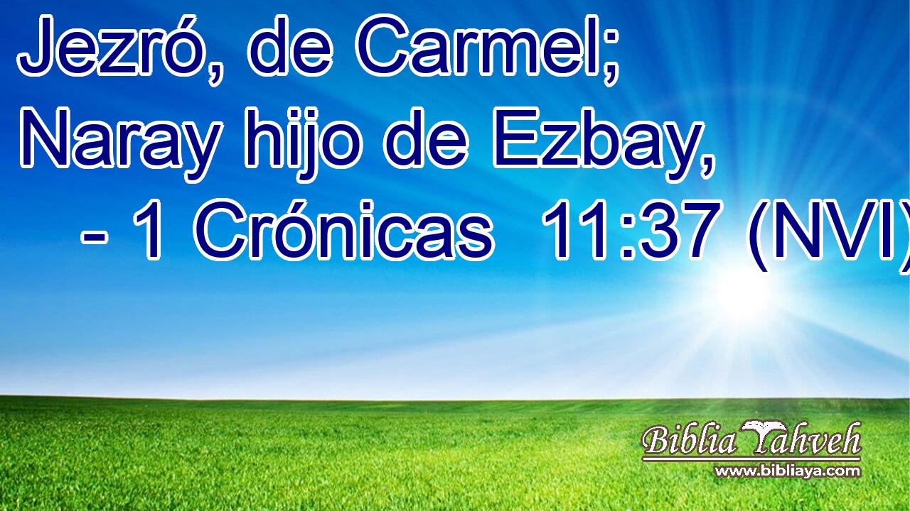  Jezró, de Carmel; Naray hijo de Ezbay, 