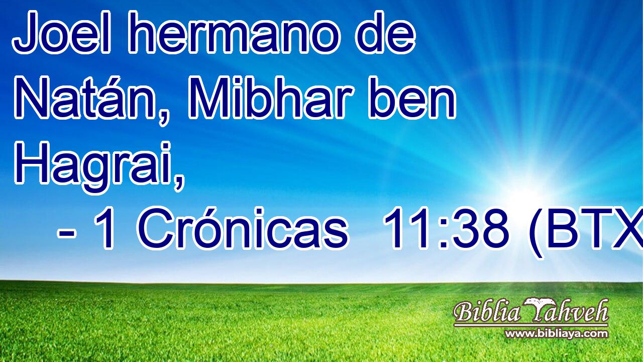 Joel hermano de Natán, Mibhar ben Hagrai,