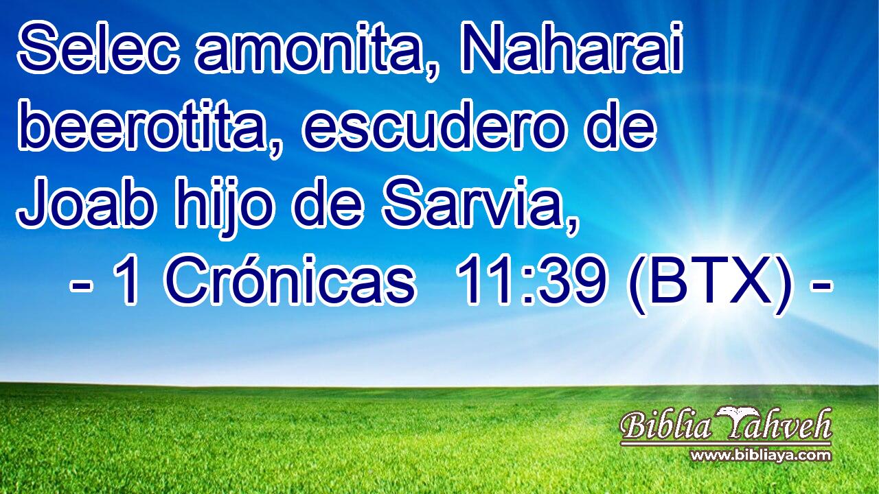 Selec amonita, Naharai beerotita, escudero de Joab hijo de Sarvia,